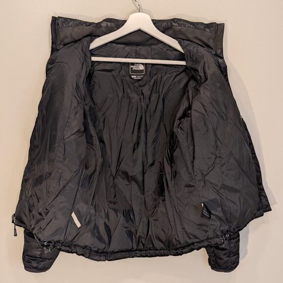 The North Face 550 Down Quilted Coat Black Winter Snow Ski Warm Layer - Size M - Picture 3 of 11